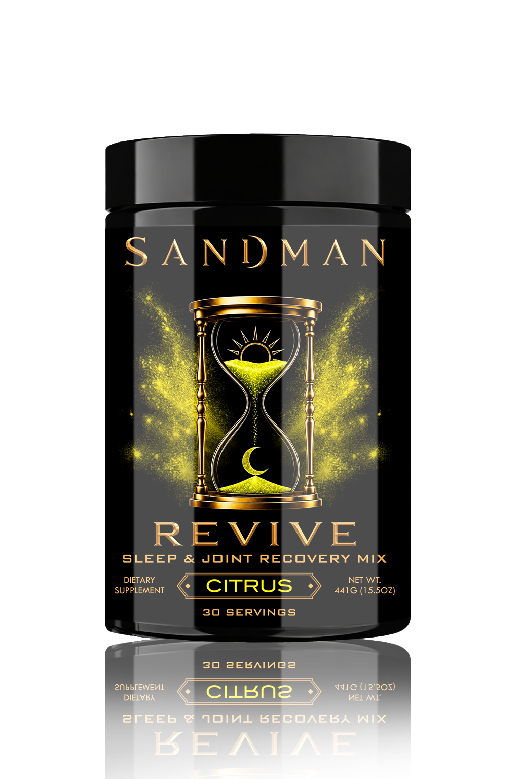 Sandman Revive Citrus sleep and joint recovery supplement tub